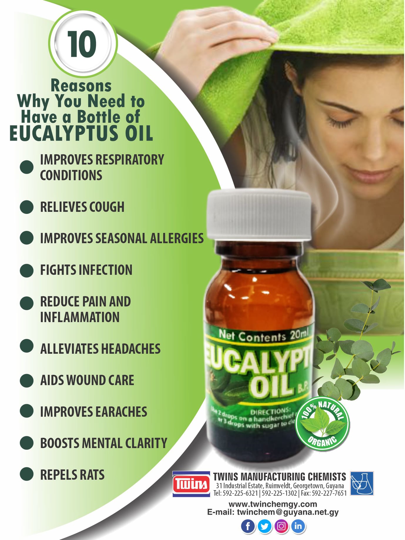 Eucalyptus Oil | Twins Manufacturing Chemists